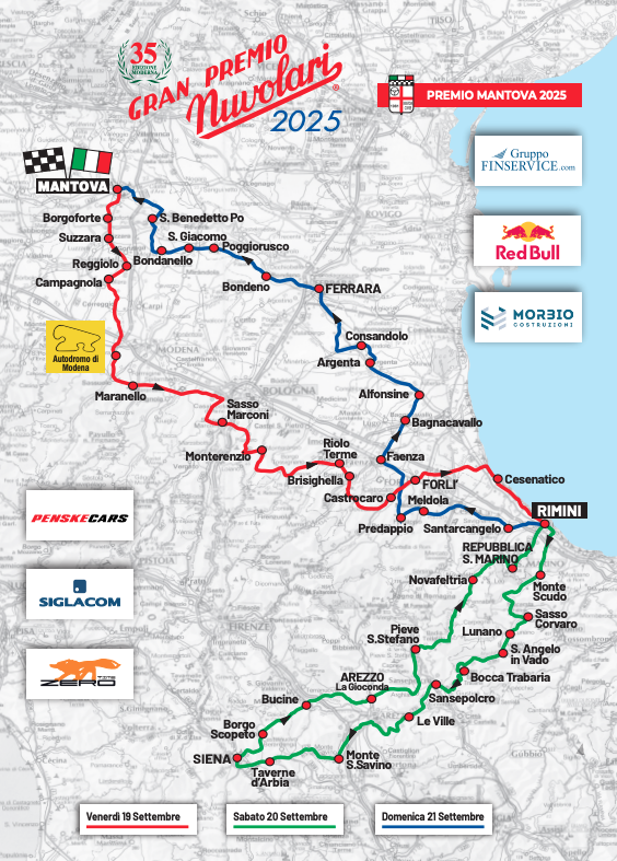 Gran Premio Nuvolari map